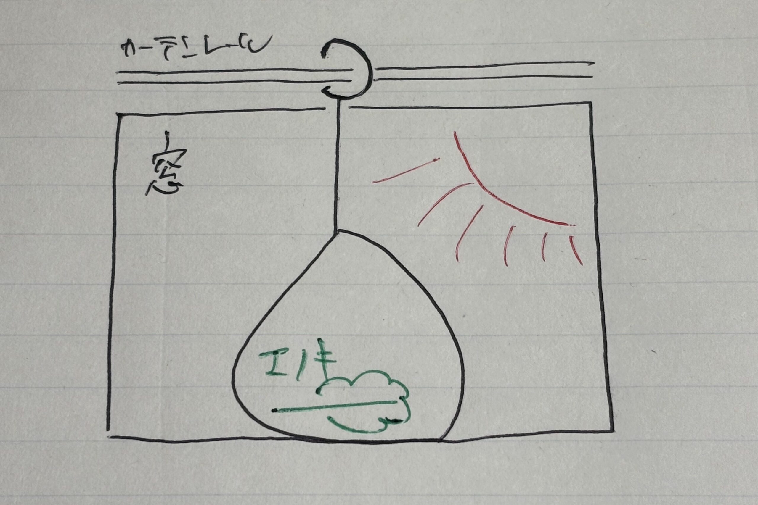 産卵セット　失敗図